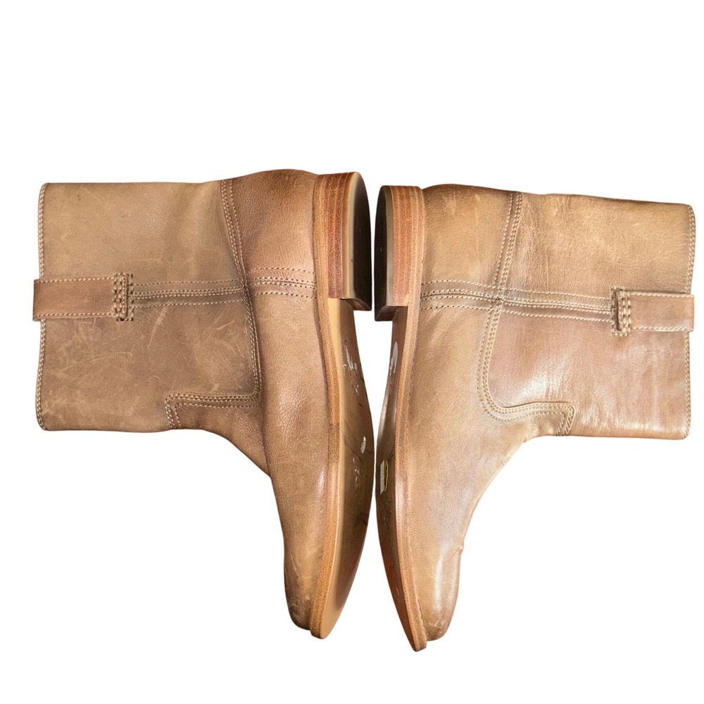 Frye Veronica Short Pull-On Boots • Ash Tan Leather • Women’s 9.5 - Picture 7 of 12